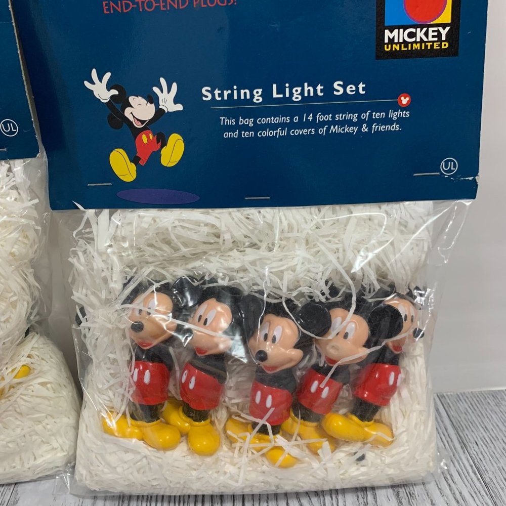 Disney Mickey Unlimited Figural String Lights 2 Sets Please Read - Picture 2 of 11